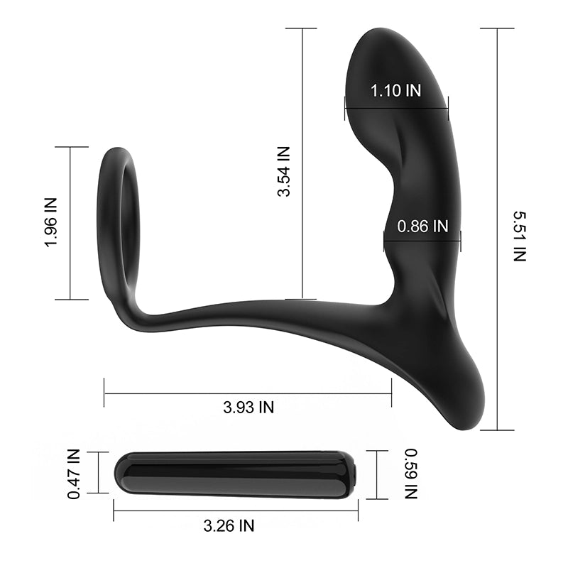 PM1 Leten Raptor Prostate Massager 7 Vibration Built-in Bullet Vibrator