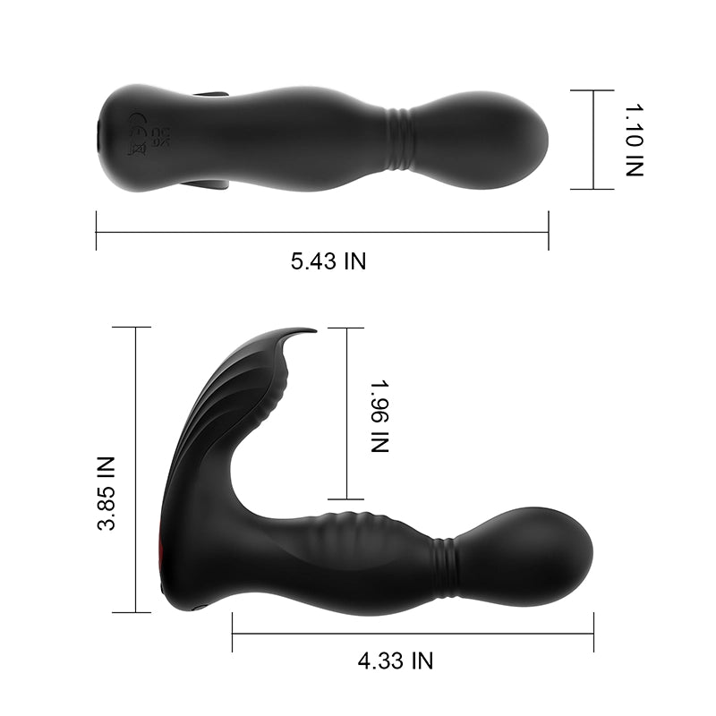 PM8 Prostate Massager 9 Swing Vibrating Licking App & Remote Control