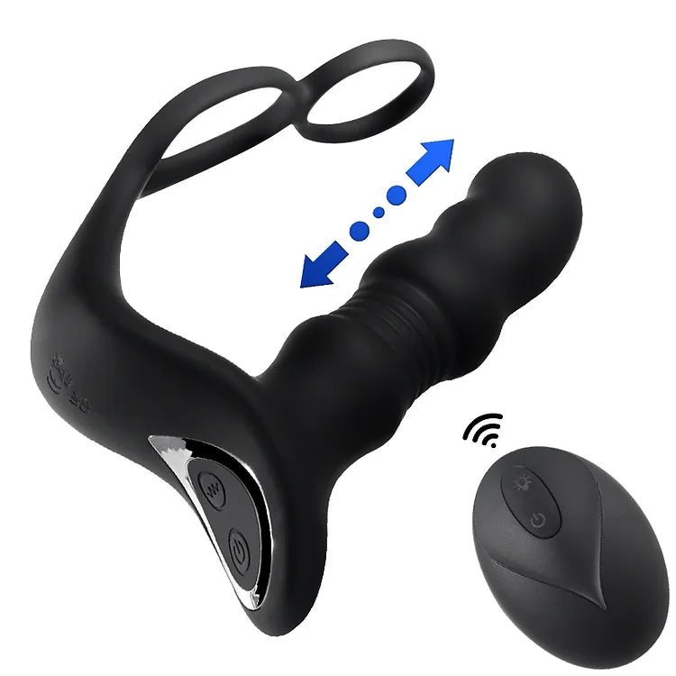 PM9 Wearable Prostate Prostate 9 Thrusting Vibrating Remote Control