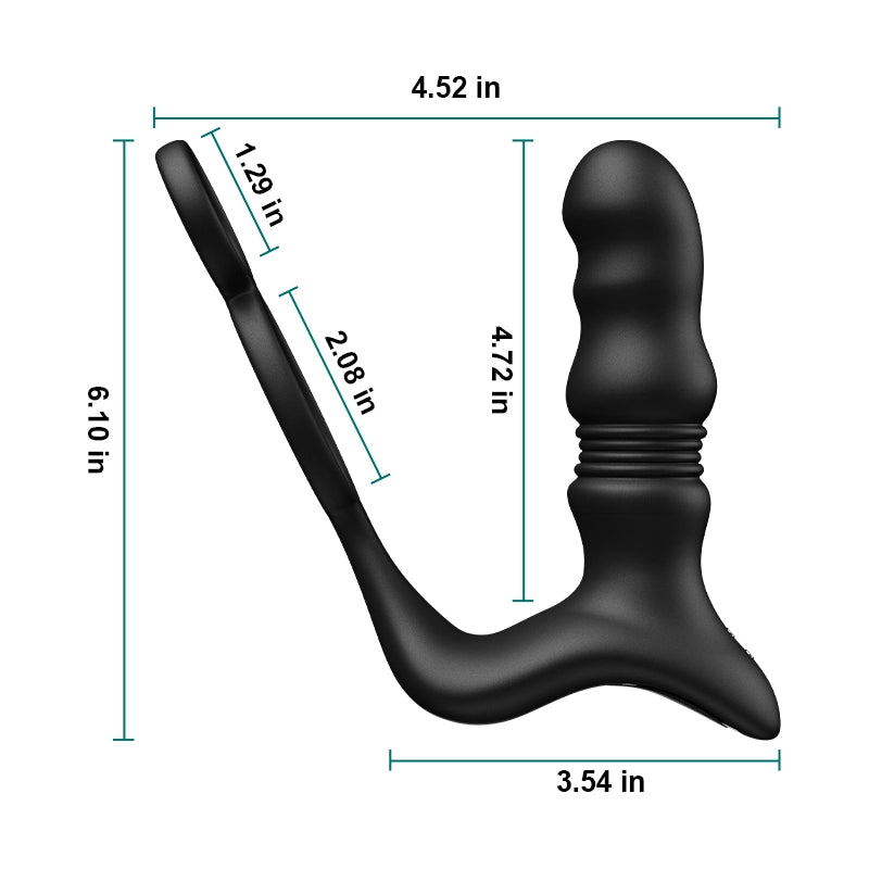 PM9 Wearable Prostate Prostate 9 Thrusting Vibrating Remote Control