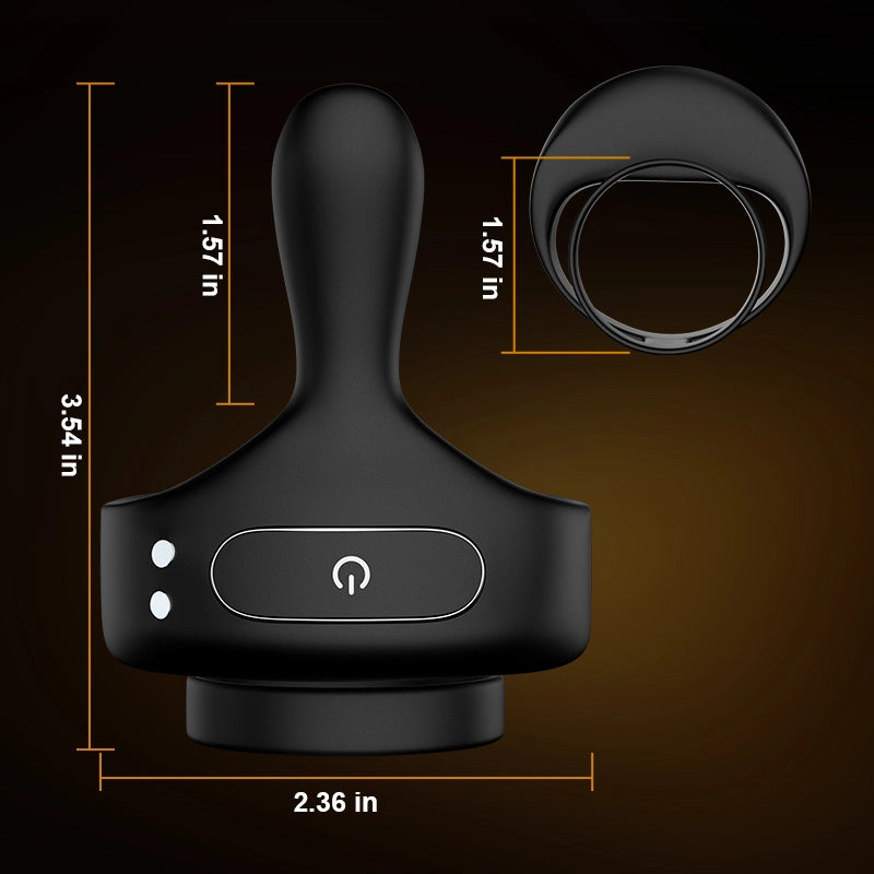 PR6 Cock Ring Penis Testicle Taint Vibrator Wireless Remote Control