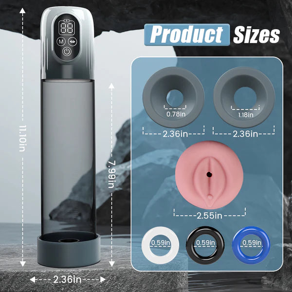 XP2 Water Penis Pump 5 Suction with Extra Masturbator Sleeve