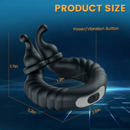 PR3 Adjustable Cock Ring 10 Vibration 100% Waterproof