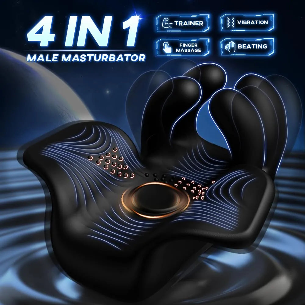 XG21 Glans Trainer 10 Pulsating Vibrating Finger Penis Massager