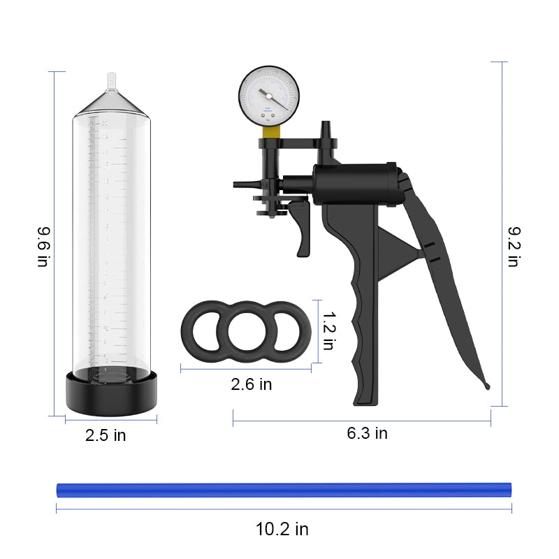 XP18 Manual Penis Pump with Barometer & Scale