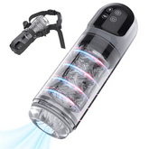 XR3 Plus  2 In 1 Blowjob Machine Dual Stimualtion Water Vacuum Pump